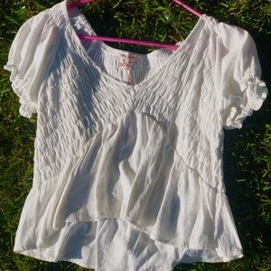 Lottie Moss v-neck babydoll top